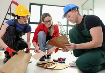 19-stock-photo-modern-workspace-two-workers-project-manager-carefully-examine-wood-samples